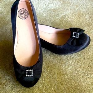 Girl’s So Donia Black Dress Shoes